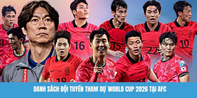 Danh sách đội tuyển tham dự World Cup 2026 tại AFC